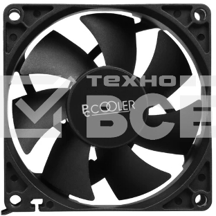 Кулер для ПК PCCooler DN 80 3IN 1 (8080x25mm, 3-pin/Molex, 18.21CFM, 18dBA, 1400RPM, Black, 3pcs)