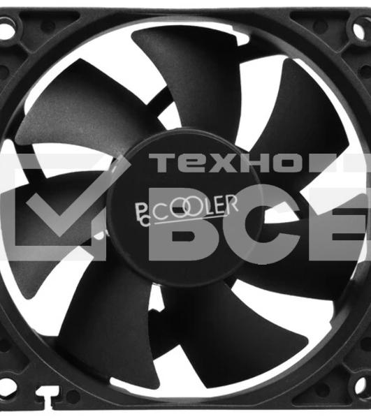 Кулер для ПК PCCooler DN 80 3IN 1 (8080x25mm, 3-pin/Molex, 18.21CFM, 18dBA, 1400RPM, Black, 3pcs)