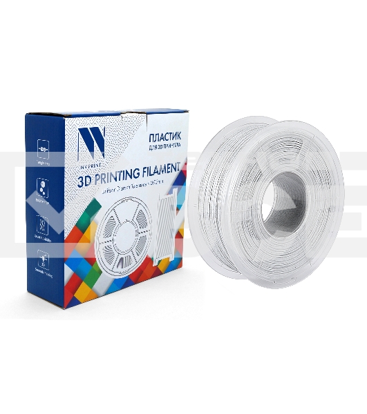 Филамент NVPRINT PLA Marble для 3D печати диаметр 1.75мм  длина 330 метров  масса 1 кг