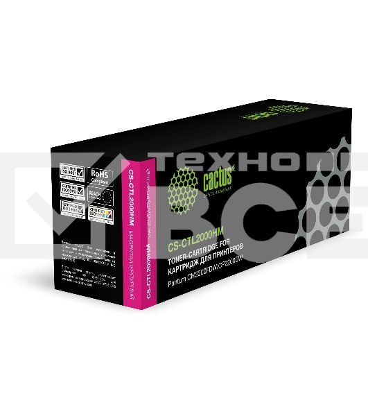 Картридж лазерный Cactus CS-CTL2000HM CTL2000HM пурпурный (3500стр.) для Pantum CM2200FDW/CP2200DW