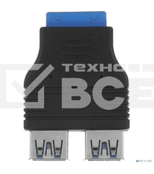 Переходник с материнской платы Espada Ei20U32, 20pin female на 2 порта USB 3.0 female (Ei20U32) (45366)