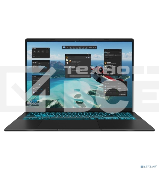 Ноутбук ASUS V3607VP-RP031 16'(1920x1200)/Intel Core 7 240H(2.5Ghz)/32Gb/1024PCISSDGb/noDVD/Ext:NVIDIA GeForce RTX 5070(8192Mb)/Cam/BT/WiFi/63WHr/war 1y/1.95kg/Matte черный/noOS