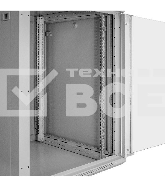Шкаф телекоммуникационный 19' настенный 15U ExeGate EC-WM-15U.600.G.GREY (19”, 15U, 600x600x769mm (ШхГхВ), передняя дверь закаленное стекло, съемные боковые панели, пыле- и влагозащита IP23, светло-серый RAL 7035)