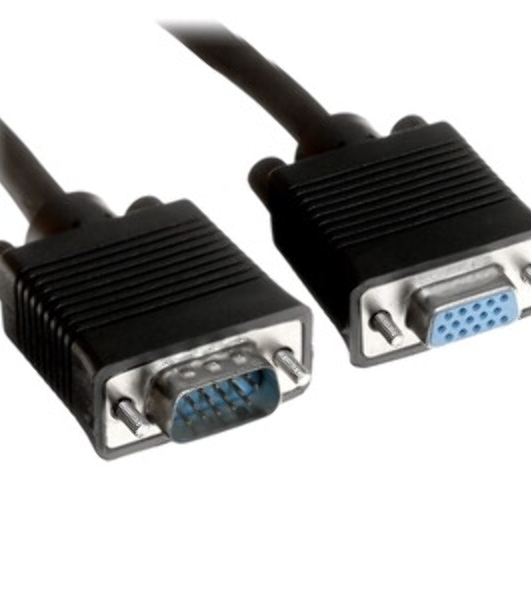 Кабель-удлинитель VGA Pro Cablexpert CC-PVGAX-1.8M, 15M/15F, 1.8м, экран, феррит. кольца, пакет