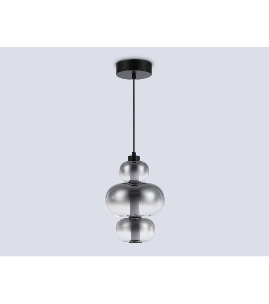 Подвесной светодиодный светильник Ambrella light LH11057 BK/SM черный/дымчатый 18W 3000K D230*350