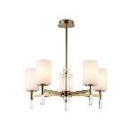 Люстра Ambrella light LH56261/5 BS/FR латунь/белый матовый E27/5 max 60W D600*590, фото7