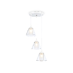 Светильник Ambrella light TR3553/3 WH/CL/FR белый/прозрачный/белый матовый E27/3 max 40W D340*800, фото3