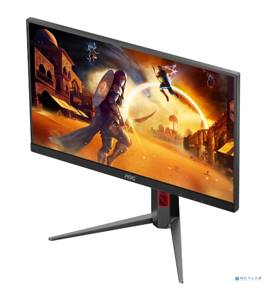 Монитор 23.8' AOC 24G4HA IPS 1920x1080, 200 Гц, 0.5 мс, 16:9, 300 кд/м², 2xHDMI 2.0, DP 1.4, 3.5 Jack, динамики (2x2 Вт), HDR10, G-Sync, черный
