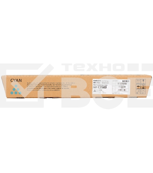 Картридж лазерный Ricoh 841820 тип MP3503, голубой для Aficio MP C3003/C3503, (18000 стр)