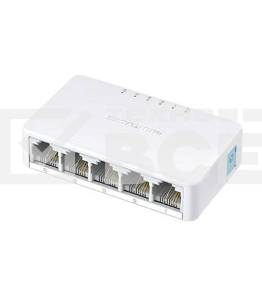 Коммутатор Mercusys MS105, 5 портов Ethernet 100 Мбит/с