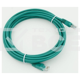 Сетевое оборудование  Patchcord molded 5E Copper 5m green