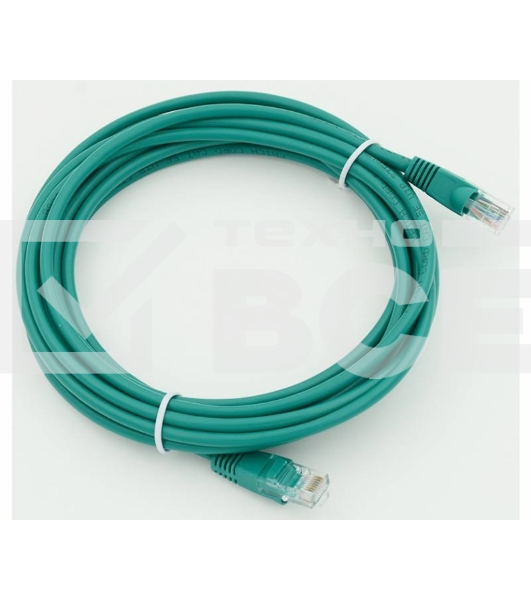 Сетевое оборудование  Patchcord molded 5E Copper 5m green