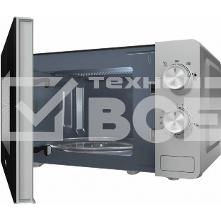 Микроволновая печь Gorenje MO20E1S серебристый, 20 л, 800 Вт, переключатели - поворотный механизм