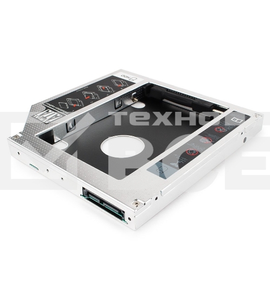 Контейнер для HDD Gembird MF-95-02 Низкопрофильный адаптер для 2.5-дюймового накопителя в отсек 5.25 дюйма, 12 мм