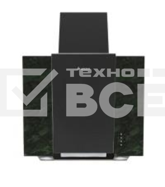 Вытяжка Gefest ВО 3603 К59 черный/зеленый мрамор, 60 см, 550 куб. м/ч, 76 дБ