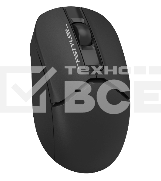Мышь беспроводная A4Tech Fstyler FG12 черный, 1200 dpi, радиоканал, USB, кнопки - 3