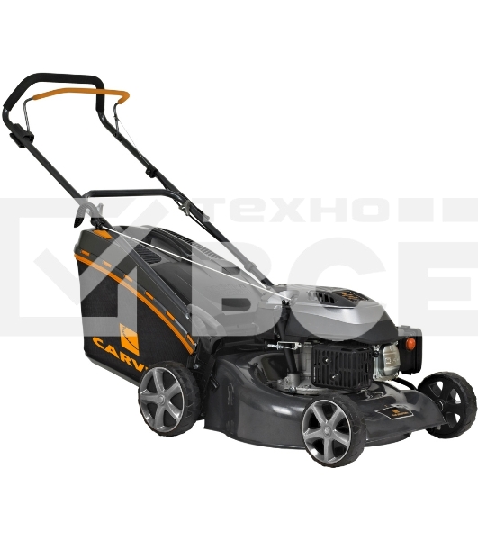 Газонокосилка CARVER LMG-2646HM  бенз. 2.6кВт шир.46см колеса 7''/8'' травосб.65л мульчиров.