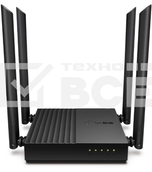 Роутер TP-Link Archer A64 AC1300 Wi-Fi роутер с MU-MIMO. RouterSPEED: 400 Mbps at 2.4GHz + 867Mbps at 5GHz SPEC: 4×Antennas, 1×Gigabit WAN Port + 4×Gigabit LAN Ports FEATURE: Tether App, WPA3, Access Point Mode, IPv6 Supported, IPTV, Beamforming, Smart Co