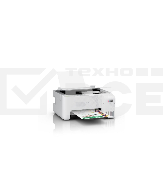МФУ струйный Epson L3256 (C11CJ67407/C11CJ67414/C11CJ67421/C11CJ67519/C11CJ67504/C11CJ67524/C11CJ67516), A4 цветное, печ. до 10 стр/мин. (ч/б) до 5 стр/мин. (цвет), 1440 x 5760 dpi (печать) 1200x2400dpi (скан.), USB, Wi-Fi
