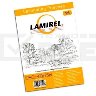 Пленка для ламинирования Fellowes 125мкм A4 (25шт) глянцевая 216x303мм Lamirel (LA-78802)