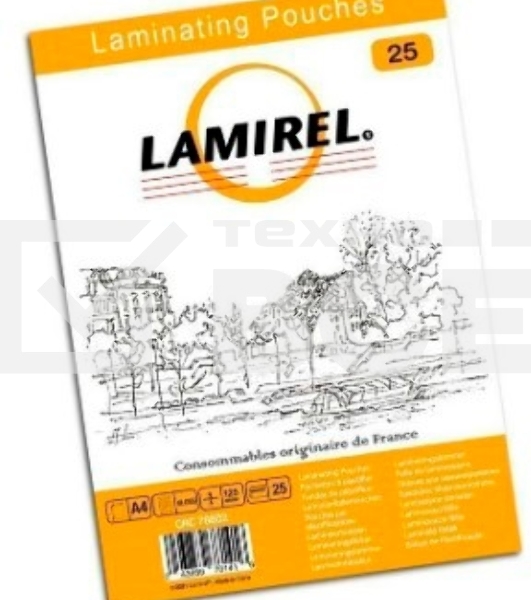 Пленка для ламинирования Fellowes 125мкм A4 (25шт) глянцевая 216x303мм Lamirel (LA-78802)