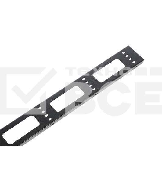 Вертикальный кабельный органайзер ЦМО для стойки внешний с окнами, ширина 95мм 42U, черный (ВКО-СТК-42-9005)