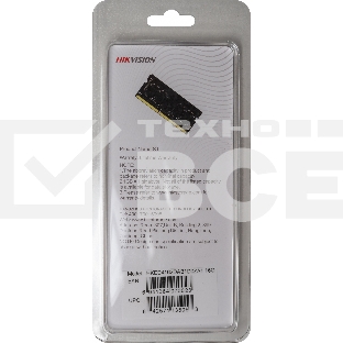 Оперативная память Hikvision, DDR4, 16GB (1x16 GB), 2666 MHz, CL19, SO-DIMM