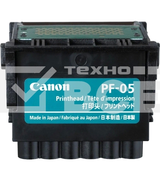 Печатающая головка Canon PF-05 многоцветный для Canon iPF6300, iPF6300S, iPF6350, iPF6400, iPF6400S, iPF6400SE, iPF6450, iPF8300, iPF8300S, iPF8400, iPF8400S, iPF8400SE, iPF9400, iPF9400S
