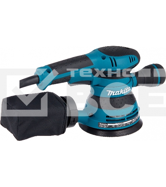 Эксцентриковая шлифовальная машина Makita BO5040 ЭШМ,300Вт,ф125мм,12000об\м,ампл-2.8мм,1.4кг,кор,п\сборник,доп.рукоятка