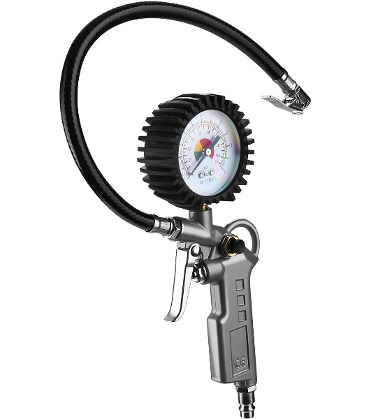 Пистолет для накачки шин Deko DKTG01 100л/мин серый/серебристый