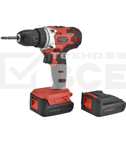 Дрель-шуруповерт аккумуляторная Парма ДША-02-2016/2Li, 18 В, 2 А·ч, аккумуляторная