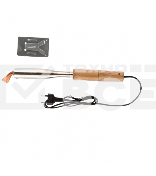 Паяльник электрика Sparta с ручкой из дерева, 150 Вт