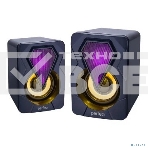 Акустическая система PERFEO 'SHINE', 2.0, мощность 2х3 Вт, USB, черный, Game Design, LED подсветка 7 цв, фото4