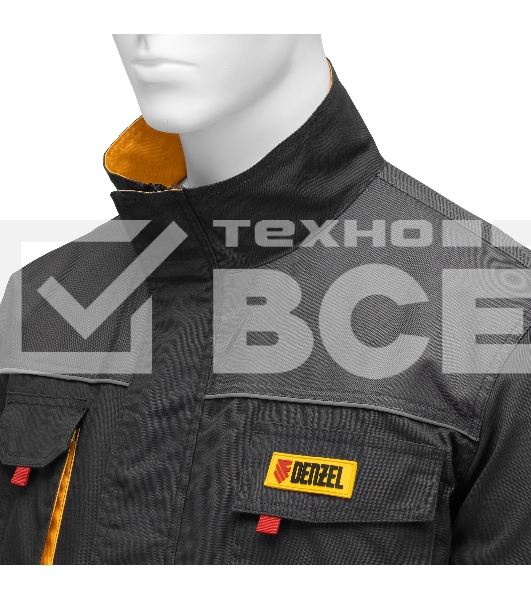 Куртка профессиональная рабочая, 65% полиэстер 35% хлопок, XXXL  Denzel