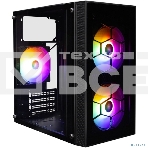 Компьютерный корпус 1STPLAYER FIREBASE X1 Black / mATX / 3x120mm LED fans / X1-BK-3F1, фото4