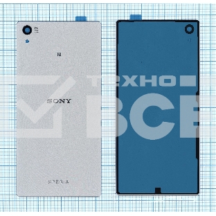 Задняя крышка для Sony Xperia Z5P E6883 серебристая