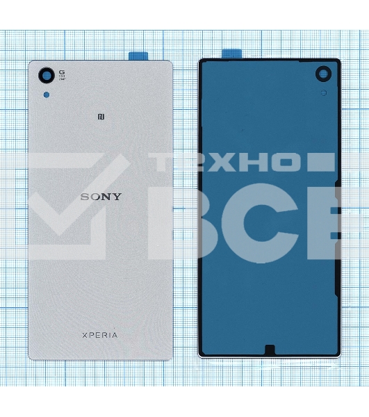 Задняя крышка для Sony Xperia Z5P E6883 серебристая
