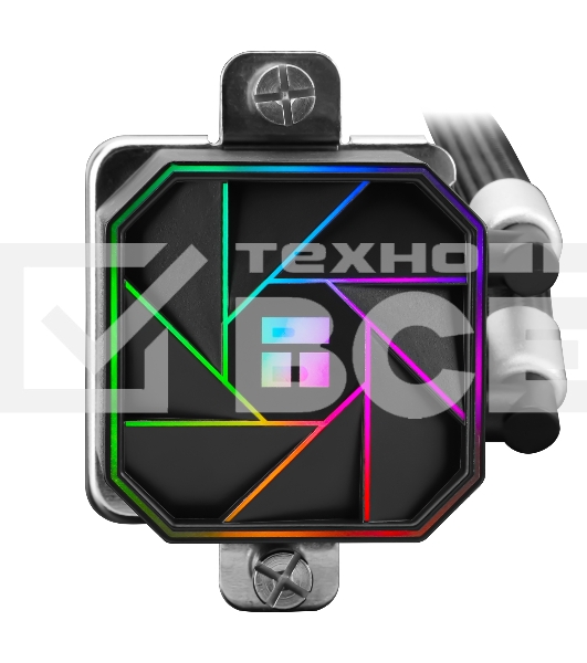 Система жидкостного охлаждения Thermaltight Aqua Elite 120 V3 (120mm, Black, ARGB/ Fans: 1x120mm, 66.17CFM, 25.6dBA, 1500RPM/ Pump height 53mm, 23dBA, 3300RPM, Rad thickness 27mm/ S: 1700, 1200, 20XX, 115X, AM5, AM4)