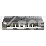 Неуправляемый коммутатор D-Link DGS-1008P/F3A с 8 портами 10/100/1000Base-T (4 порта PoE 802.3af/at, PoE-бюджет 60 Вт), фото5