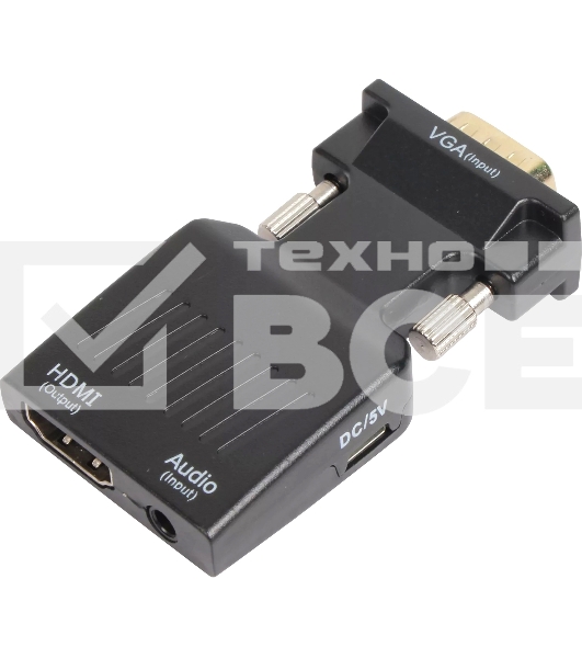 Переходник VCOM CA337A VGA(M)+audio+microUSB --> HDMI(F)1080*60Hz