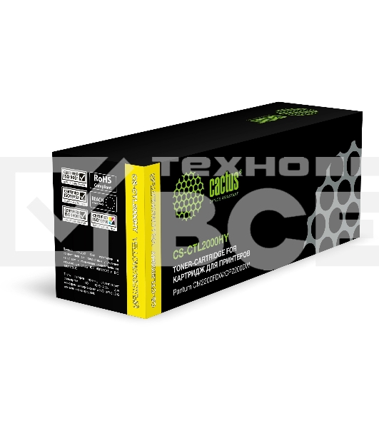Картридж лазерный Cactus CS-CTL2000HY CTL2000HY желтый (3500стр.) для Pantum CM2200FDW/CP2200DW