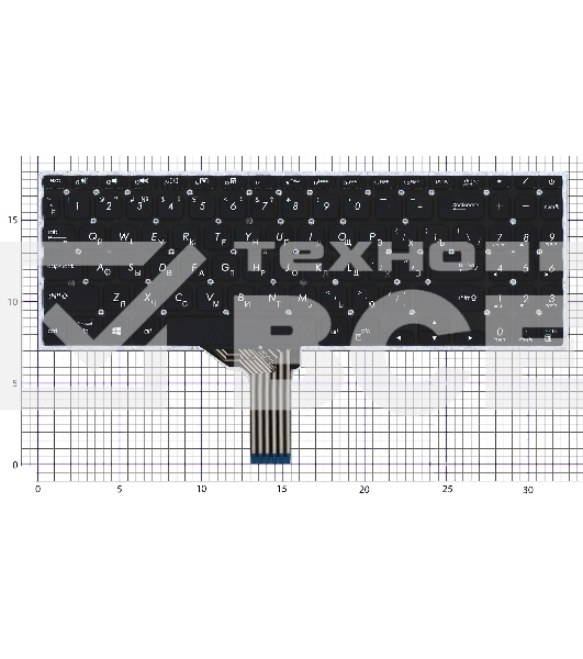 Клавиатура для ноутбука Asus Vivobook S15 X530 черная