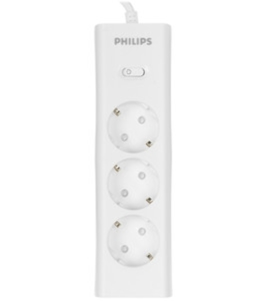 Сетевой фильтр Philips CHP2135WB/51, 3 м, 3 розетки, белый
