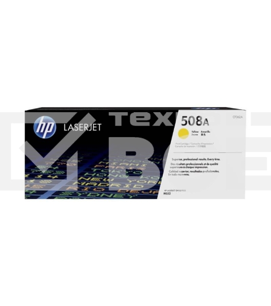 Картридж лазерный HP CF362A 508A, желтый для Color LaserJet M552/M553 5000стр.
