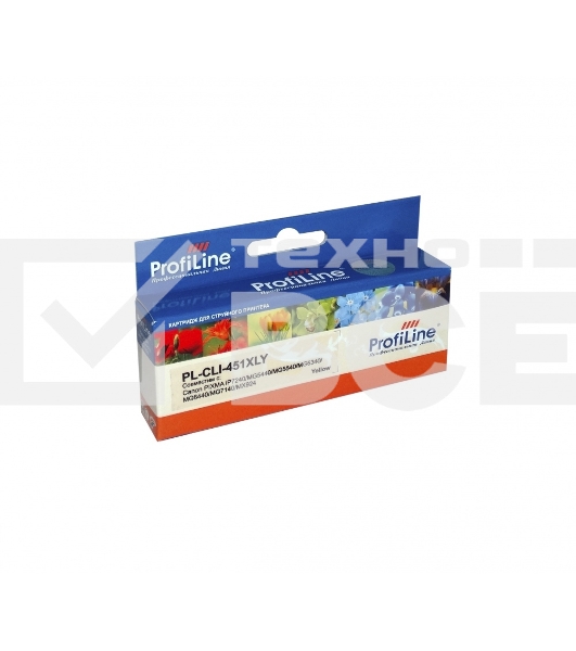 Картридж струйный PL-CLI-451Y для Canon PIXMA iP7240/MG5440/MG5540/MG6340/MG6440/MG7140/MX924 Yellow водн ProfiLine