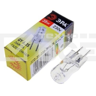 Лампа галогенная ЭРА GY6.35-JCD-35W-230V(100/1000/35000)