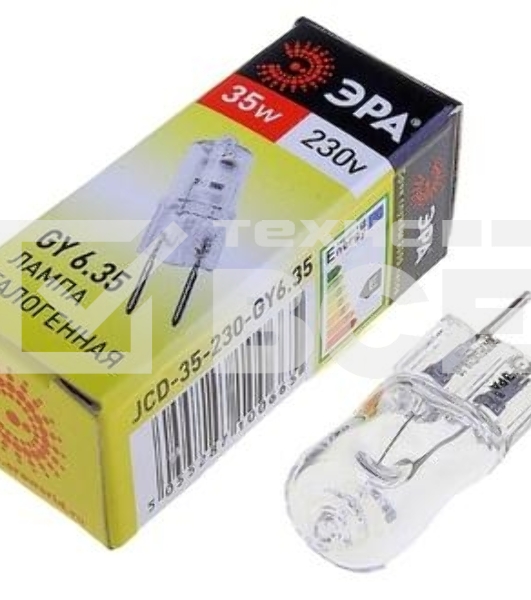 Лампа галогенная ЭРА GY6.35-JCD-35W-230V(100/1000/35000)