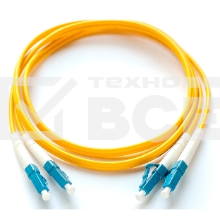 Патч-корд LANMASTER LAN-2LC-2LC/OM4-1.0 2x50/125 OM4 LC дуплекс-LC дуплекс 1м LSZH желтый