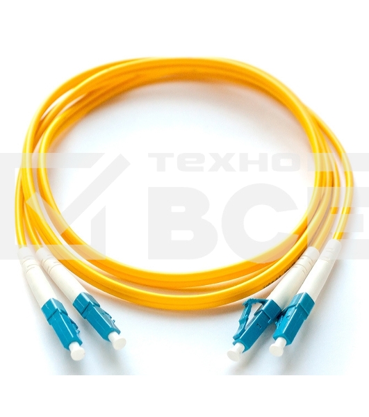 Патч-корд LANMASTER LAN-2LC-2LC/OM4-1.0 2x50/125 OM4 LC дуплекс-LC дуплекс 1м LSZH желтый