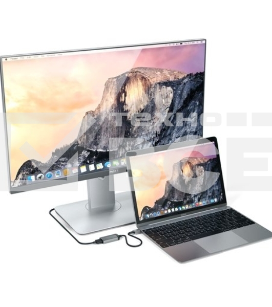 Адаптер Satechi Type-C to HDMI 4K 60HZ. Поддержка 4K/60Hz. Материал корпуса алюминий. Цвет серый космос.
